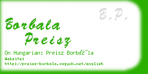 borbala preisz business card
